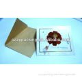 fold natural style dried flower greeting card